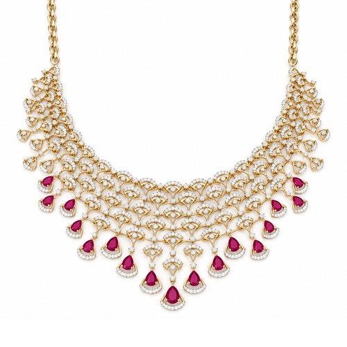 Radiant Harmony 14KT Gold Diamond Necklace