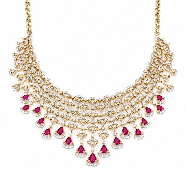 Radiant Harmony 14KT Gold Diamond Necklace