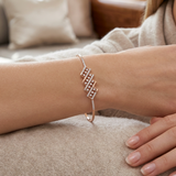 Radiant Lattice 18KT Gold Diamond Kada