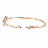 Radiant Lattice 18KT Gold Diamond Kada