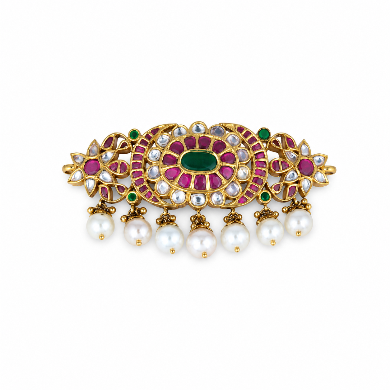 Rajkumari Pearl Drop 22KT Gold Bajuband