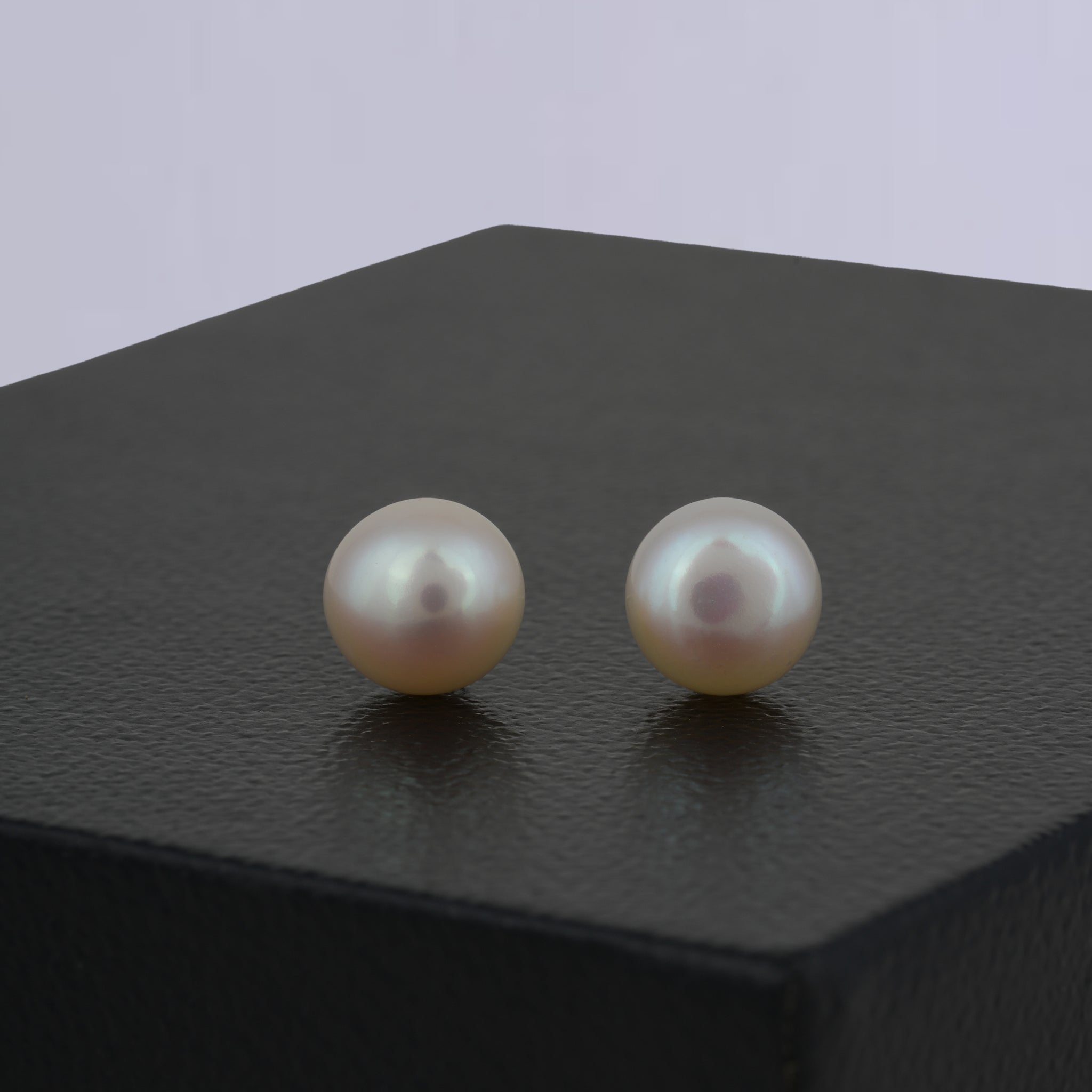 Rich Creamy Pearl Stud Earrings