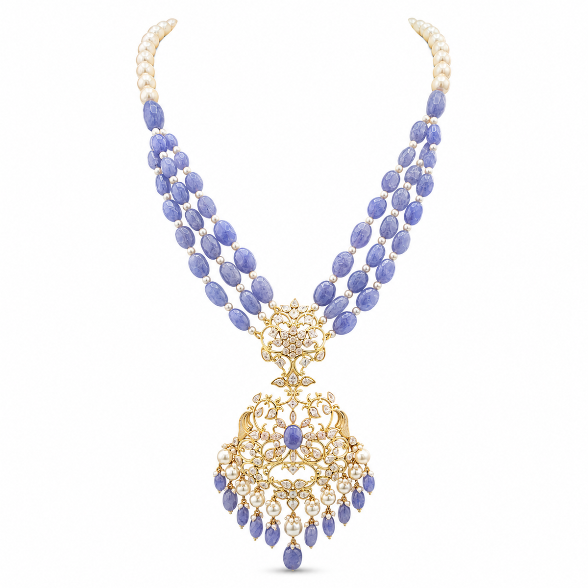 Semi Precious Beaded Necklace