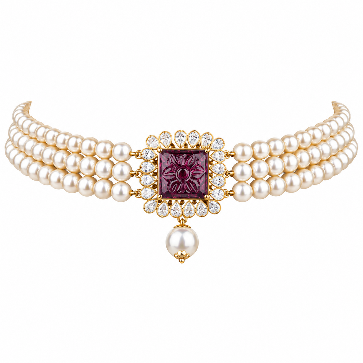Hamsini 22KT Gold Choker