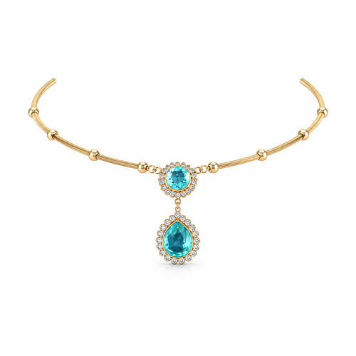 Semi Precious Kanti Necklace
