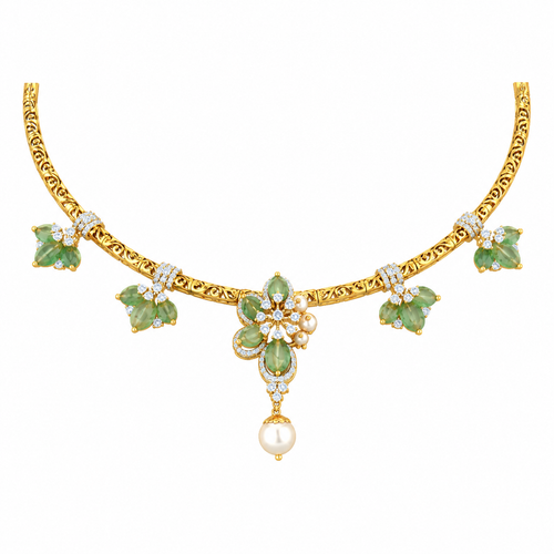 Semi Precious Kanti Necklace