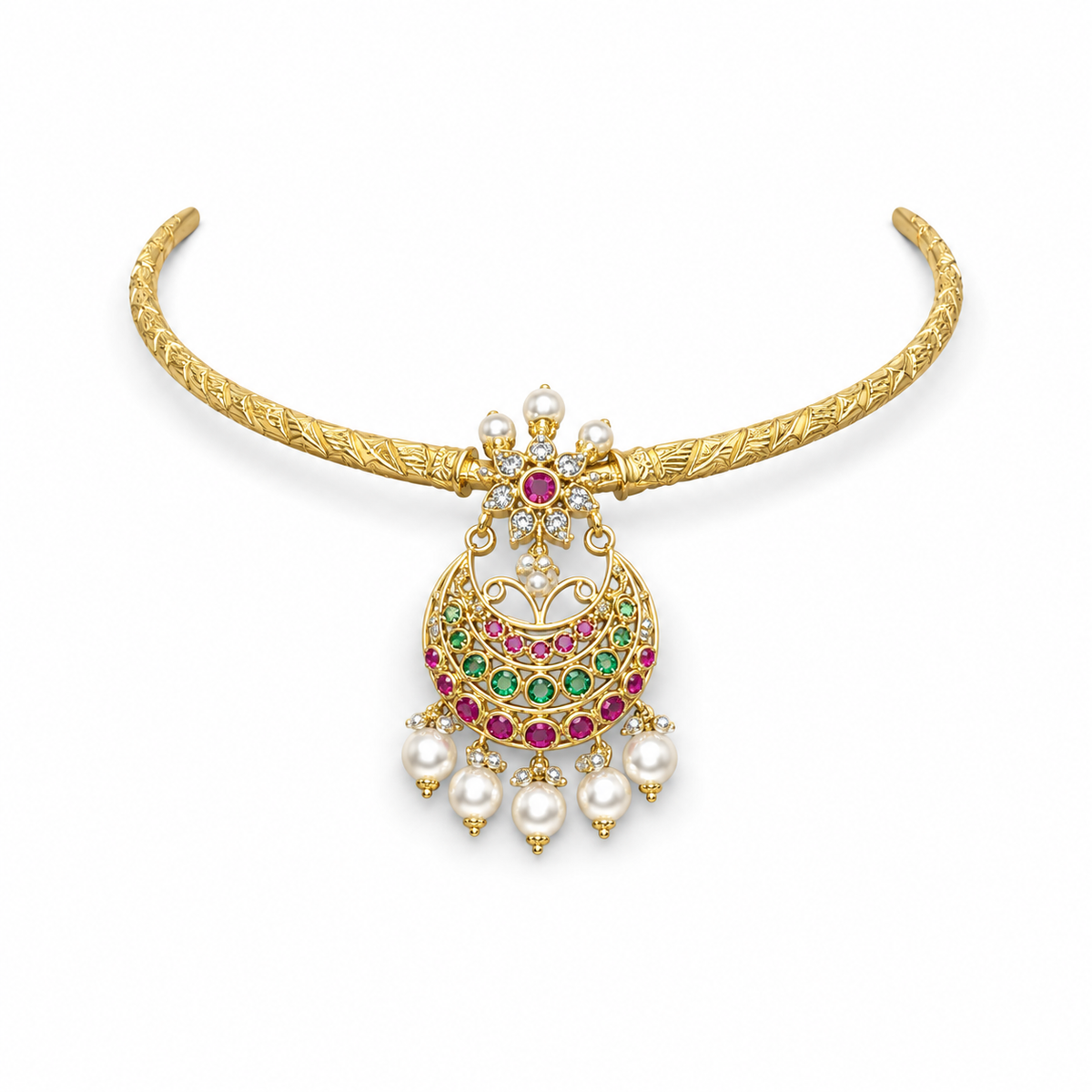 Semi Precious Kanti Necklace