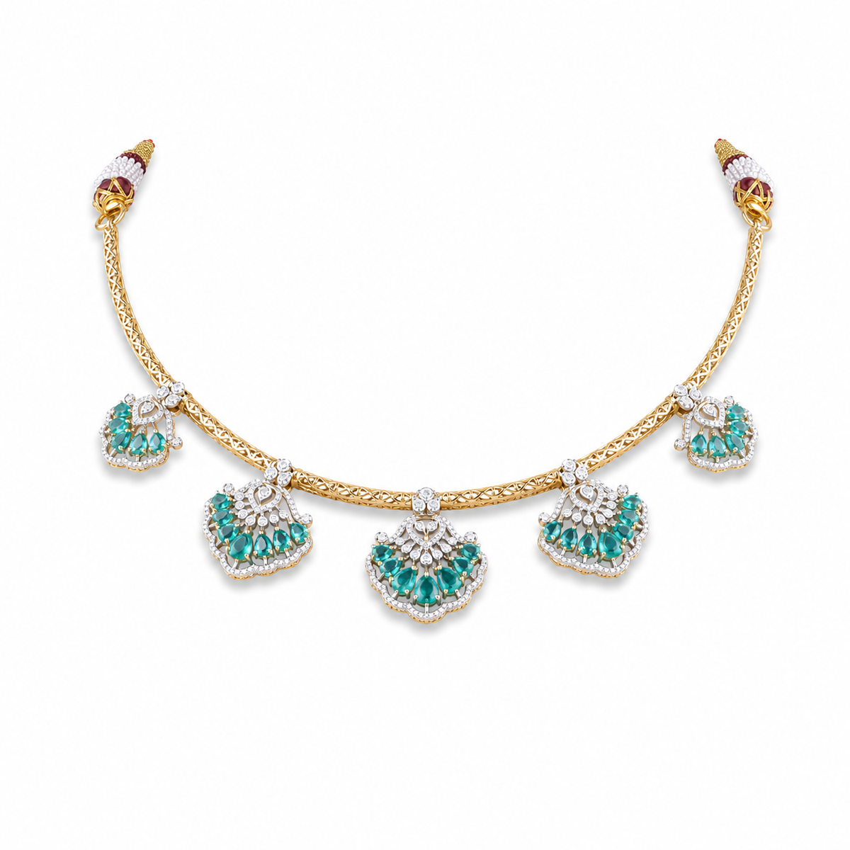 Semi Precious Kanti Necklace