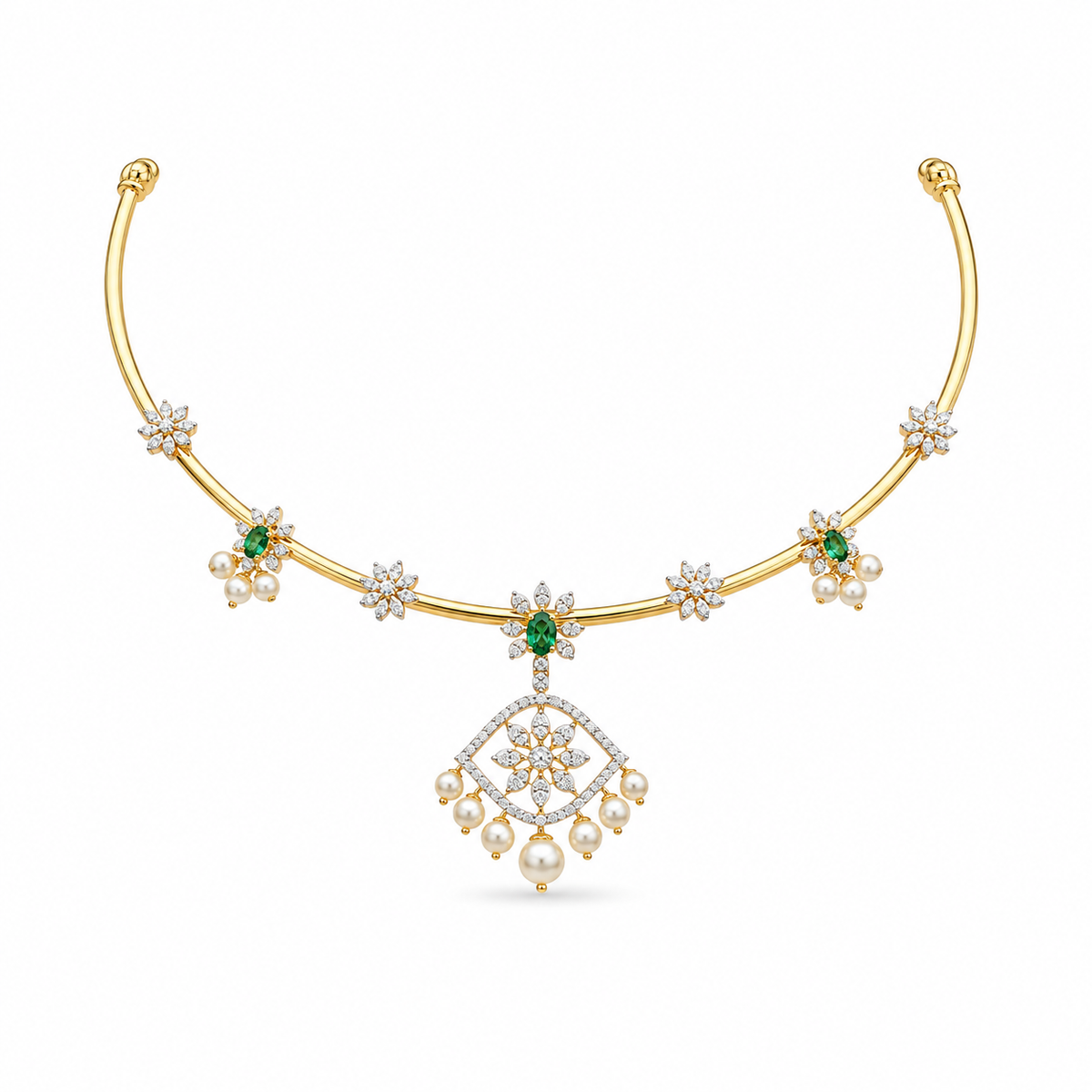 Semi Precious Kanti Necklace