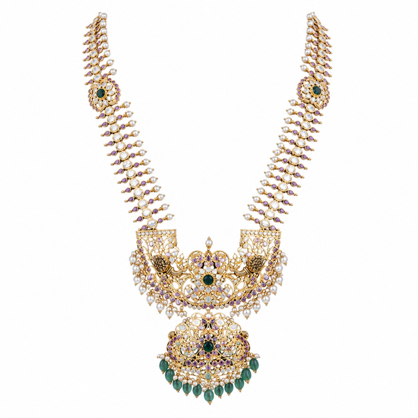 Pranaya 22KT Gold Antique Necklace