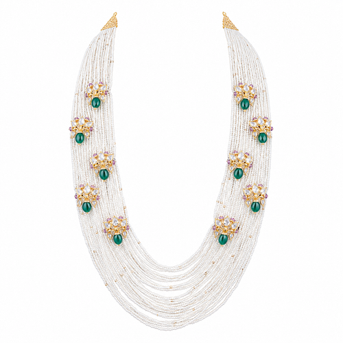 Semi Precious Beaded Necklace