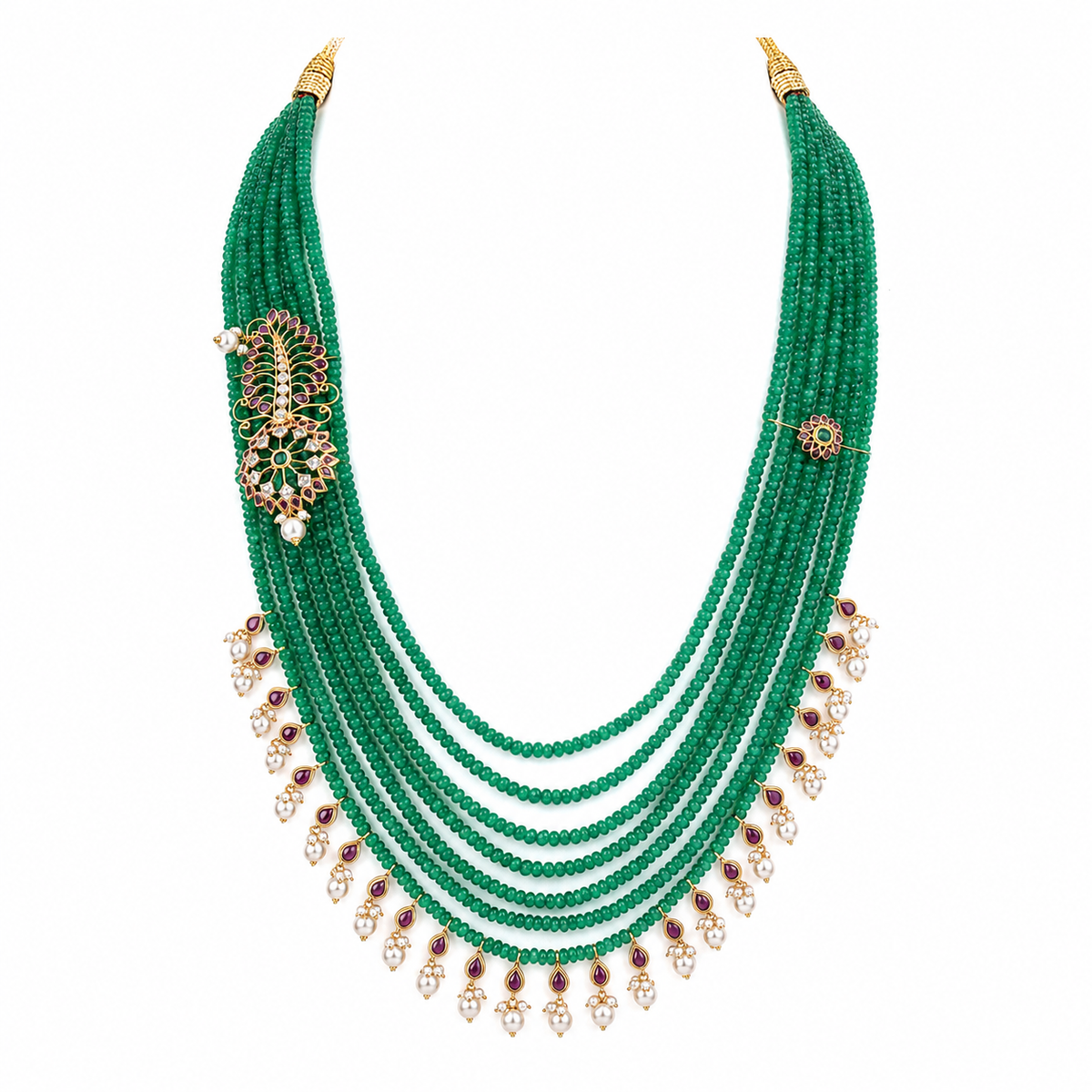 Semi Precious Beaded Necklace