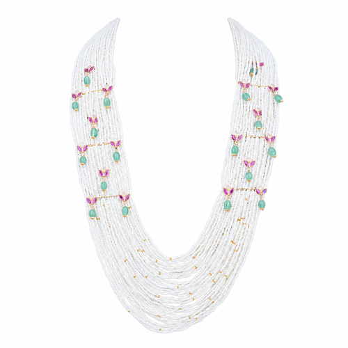 Semi Precious Beaded Necklace