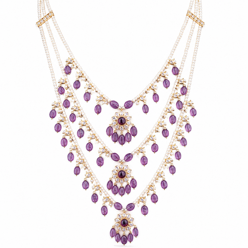 Semi Precious Long Necklace