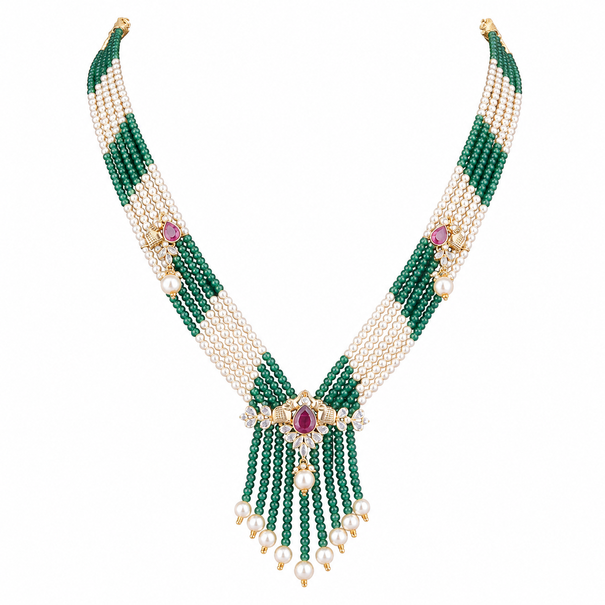 Semi Precious Beaded Necklace
