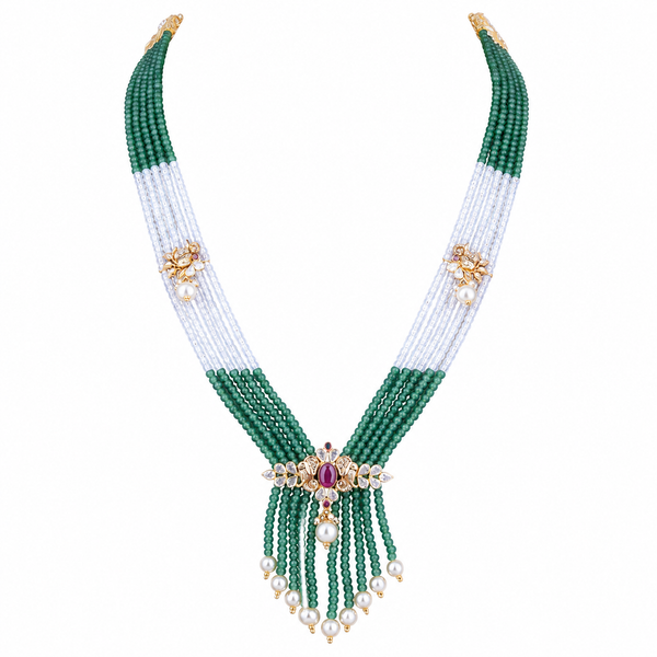 Bharavi 22KT Gold Antique Beaded Necklace