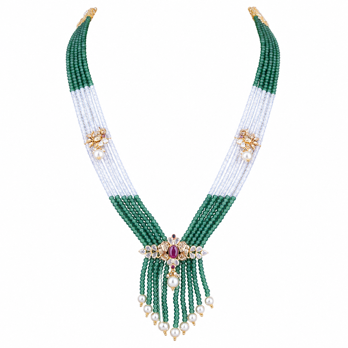 Semi Precious Beaded Necklace