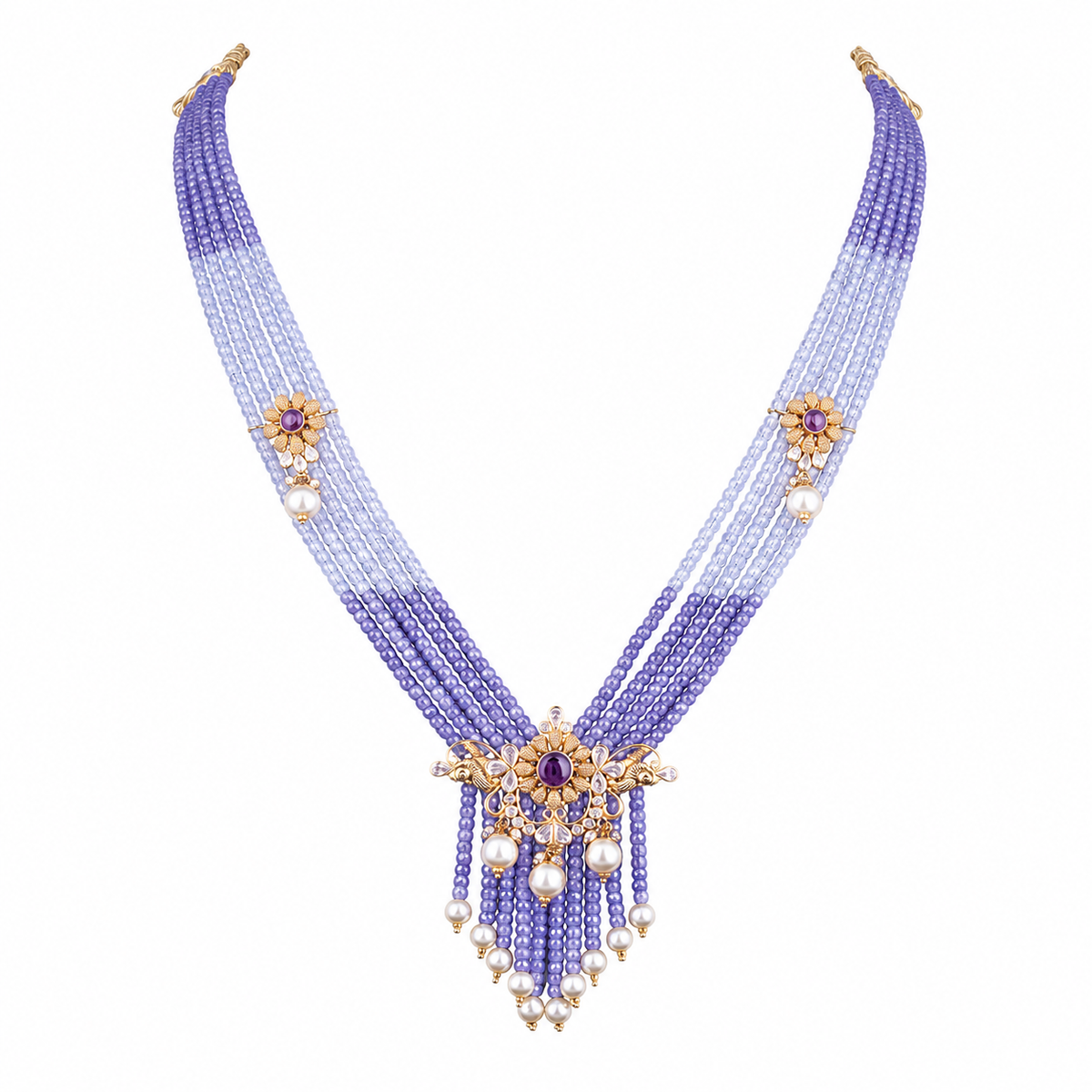 Semi Precious Beaded Necklace