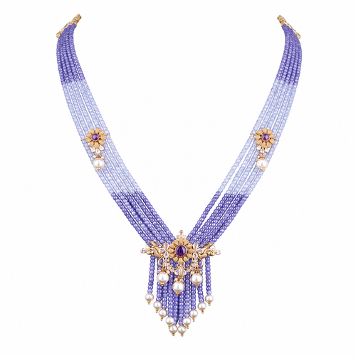 Semi Precious Beaded Necklace