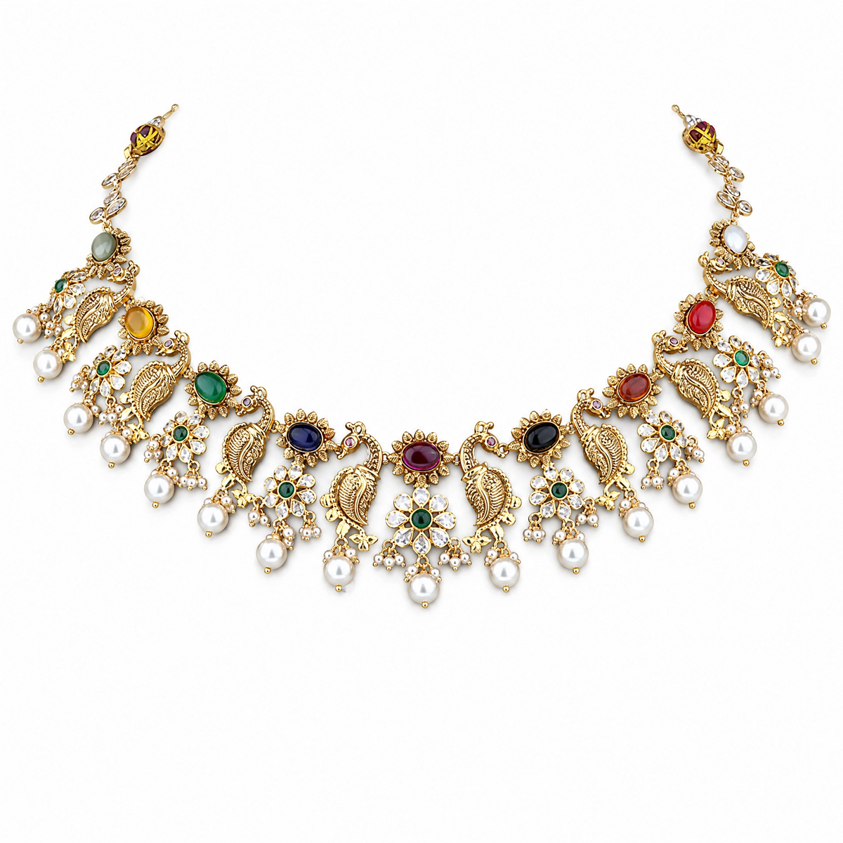 Semi Precious Short Necklace