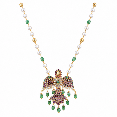 Semi Precious Beaded Necklace