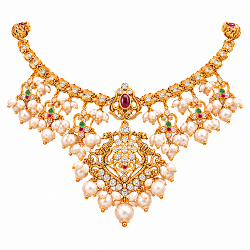 Tarini 22KT Gold Antique Necklace