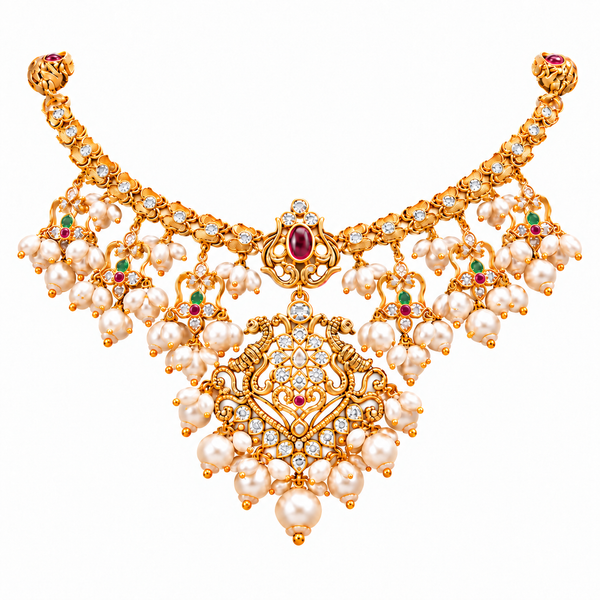Tarini 22KT Gold Antique Necklace