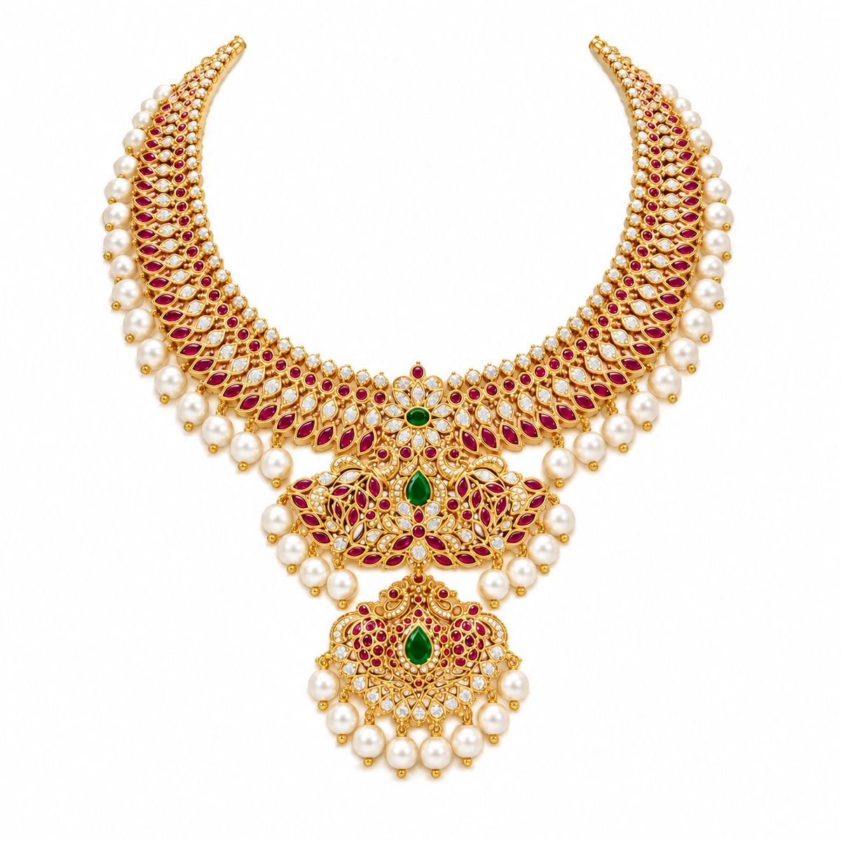 Devika 22KT Gold Antique Necklace