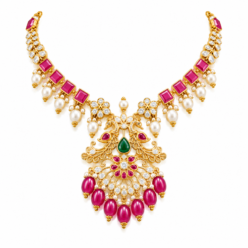 Jivika 22KT Gold Antique Necklace