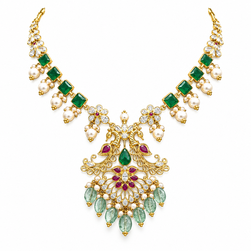 Semi Precious Short Necklace