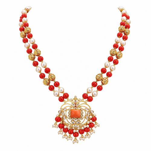 Semi Precious Beaded Necklace