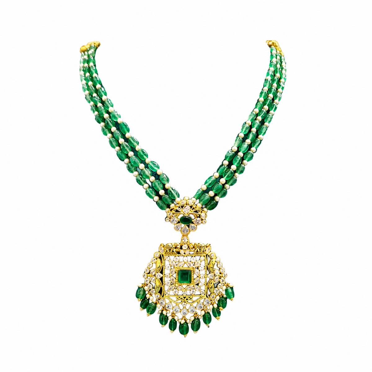 Semi Precious Beaded Necklace