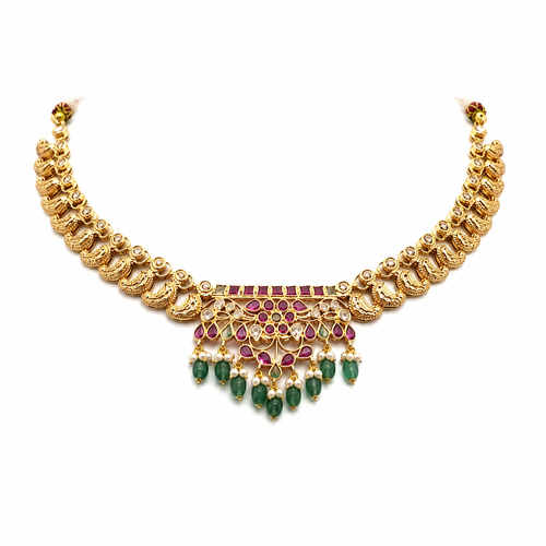 Semi Precious Short Necklace