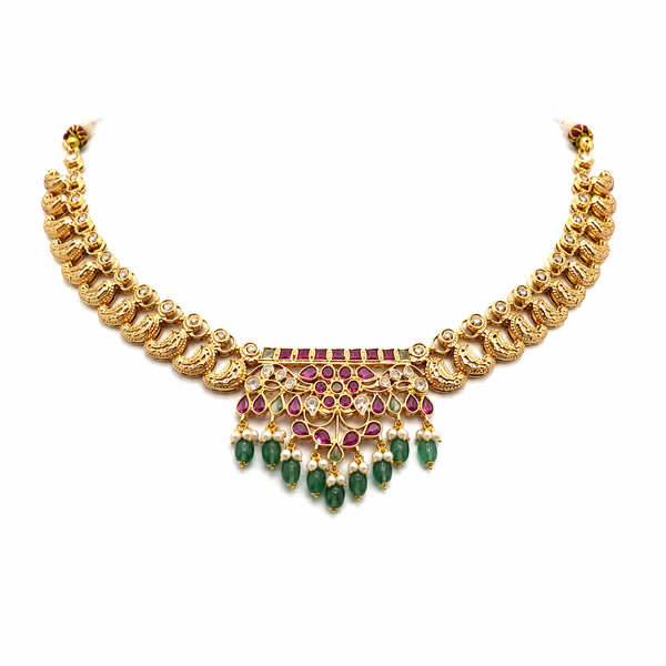 Tavisha 22KT Gold Antique Necklace