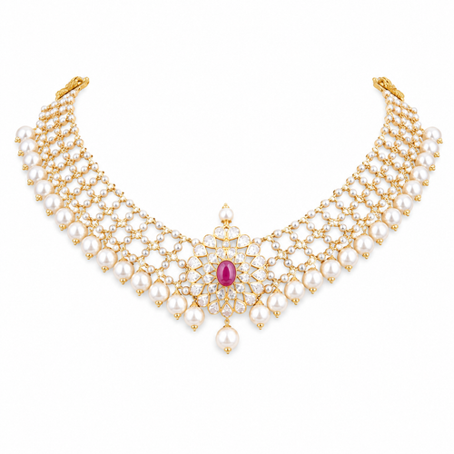 Semi Precious Short Necklace