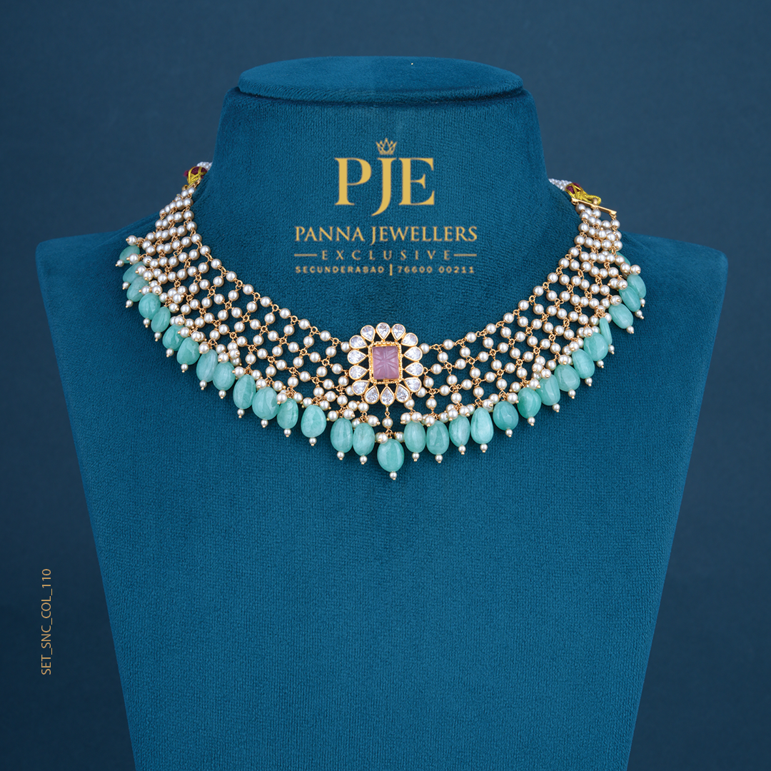 Semi Precious Short Necklace