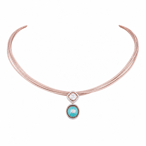 Semi Precious Short Necklace