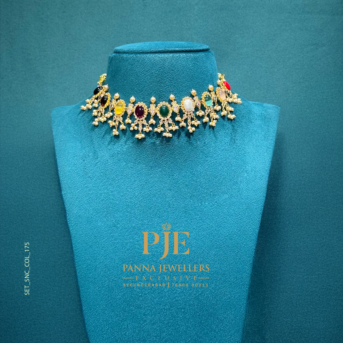Semi Precious Short Necklace