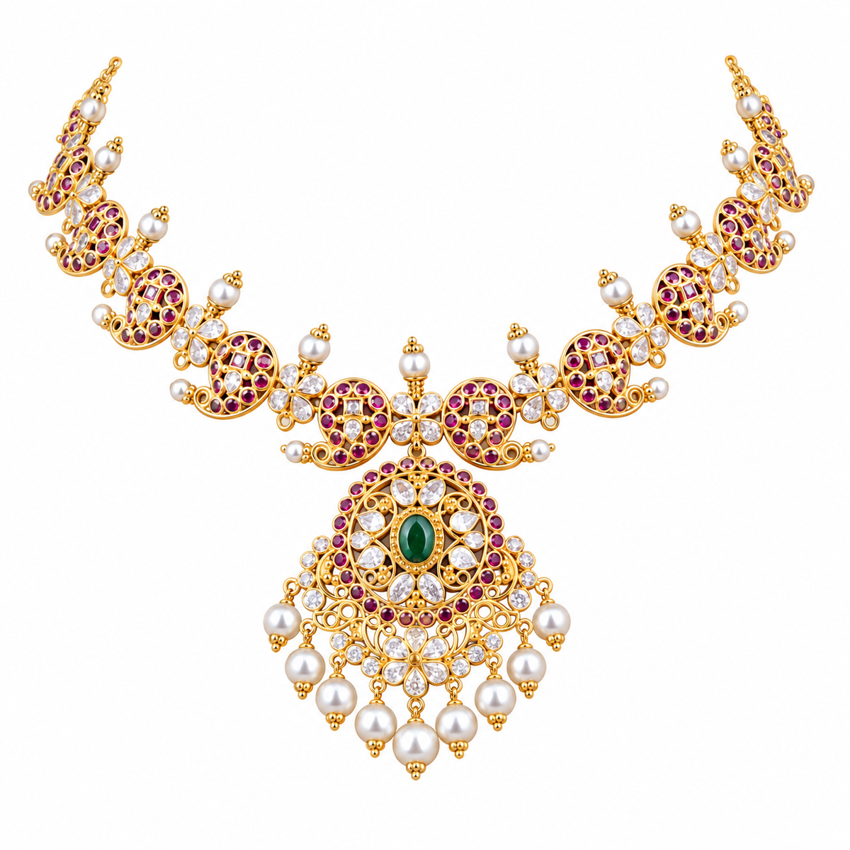 Semi Precious Short Necklace