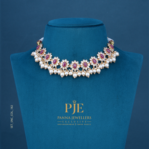Semi Precious Short Necklace