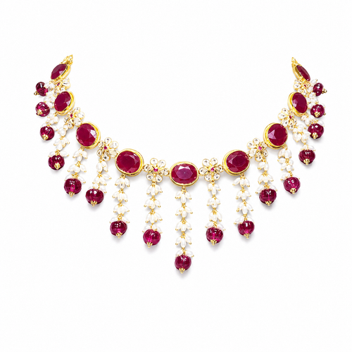 Semi Precious Short Necklace
