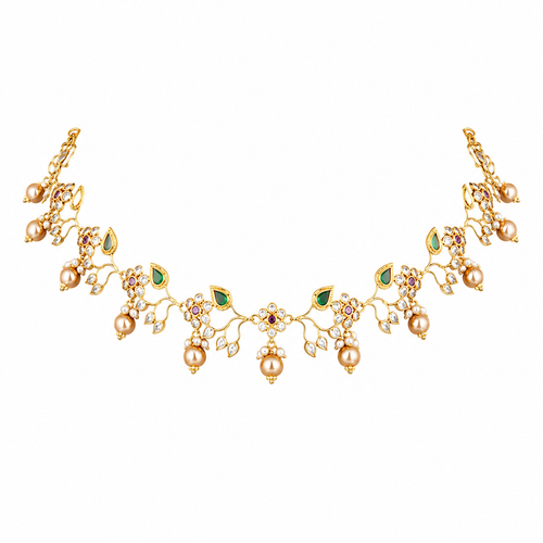 Semi Precious Short Necklace