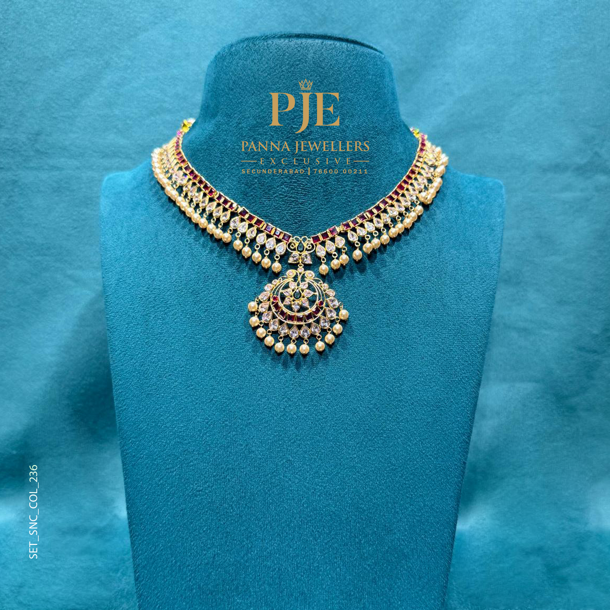 Semi Precious Short Necklace