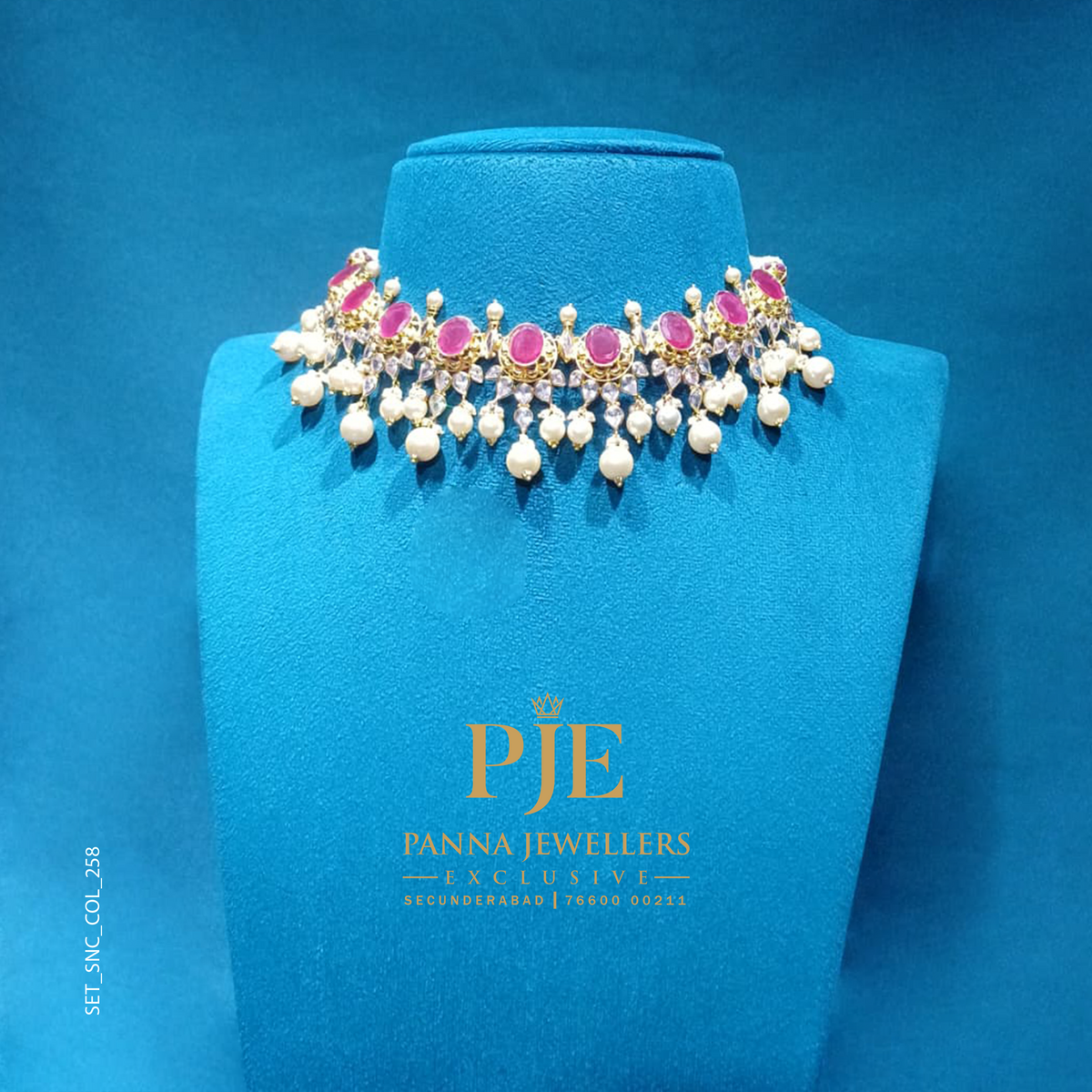 Semi Precious Short Necklace