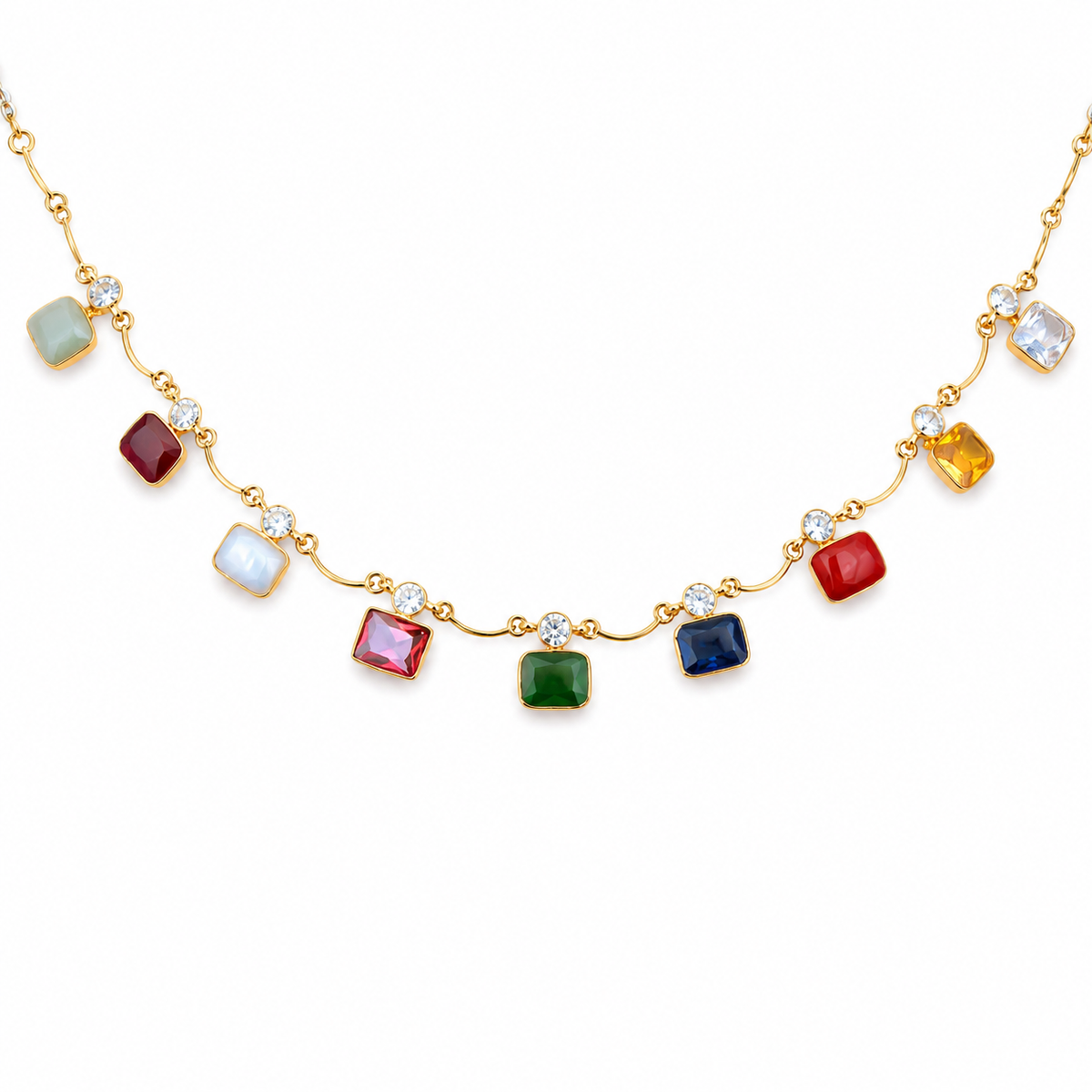 Semi Precious Short Necklace