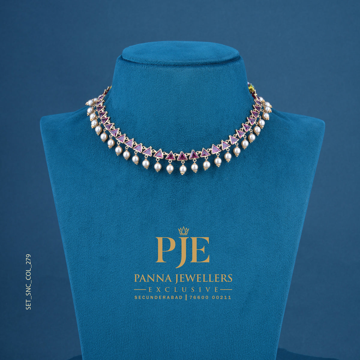 Semi Precious Short Necklace