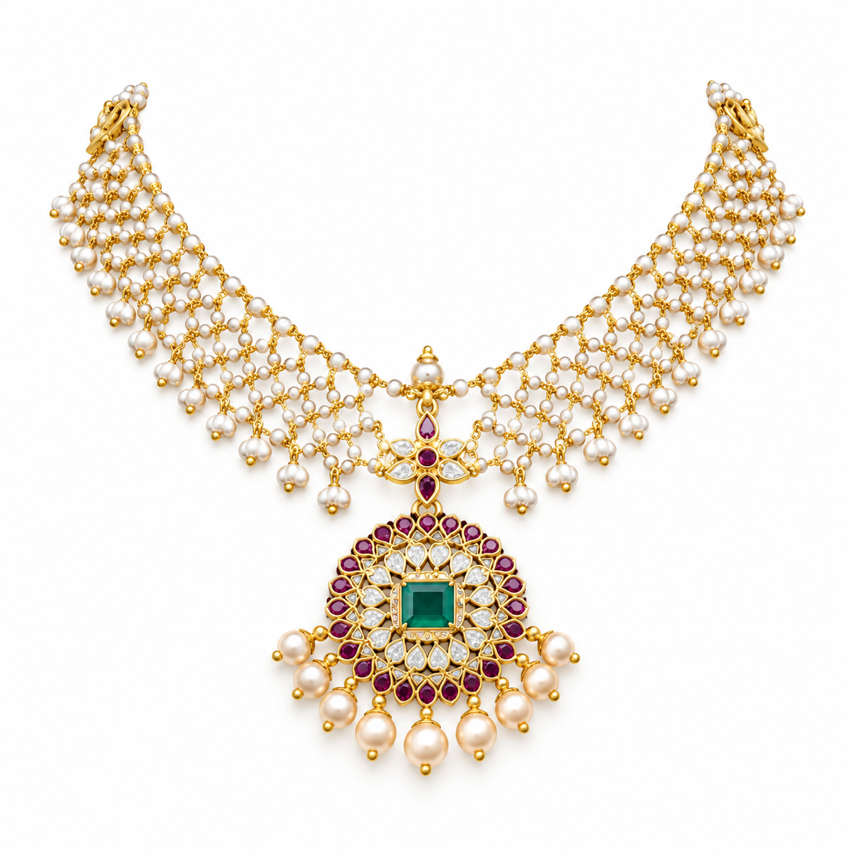 Semi Precious Short Necklace