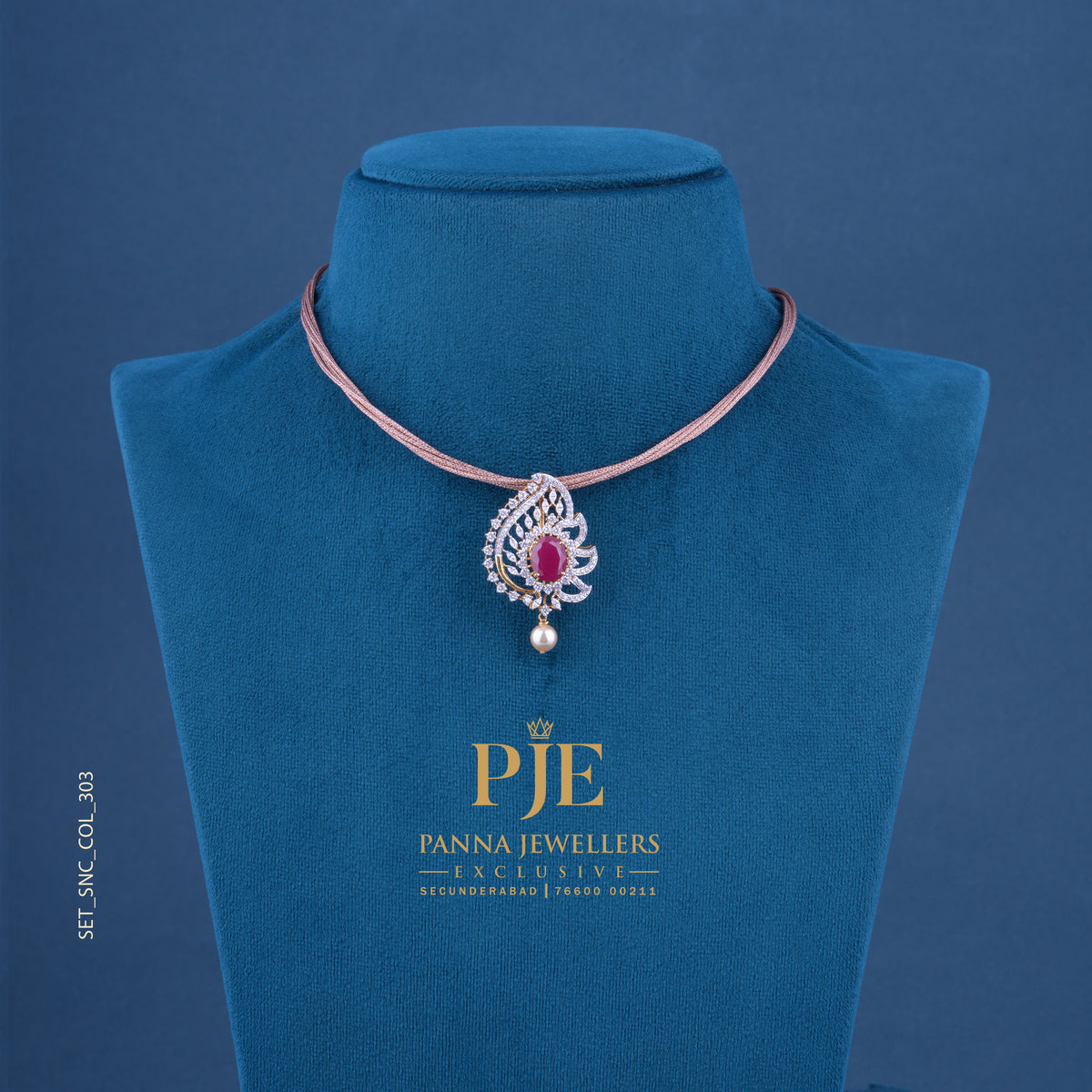 Semi Precious Short Necklace