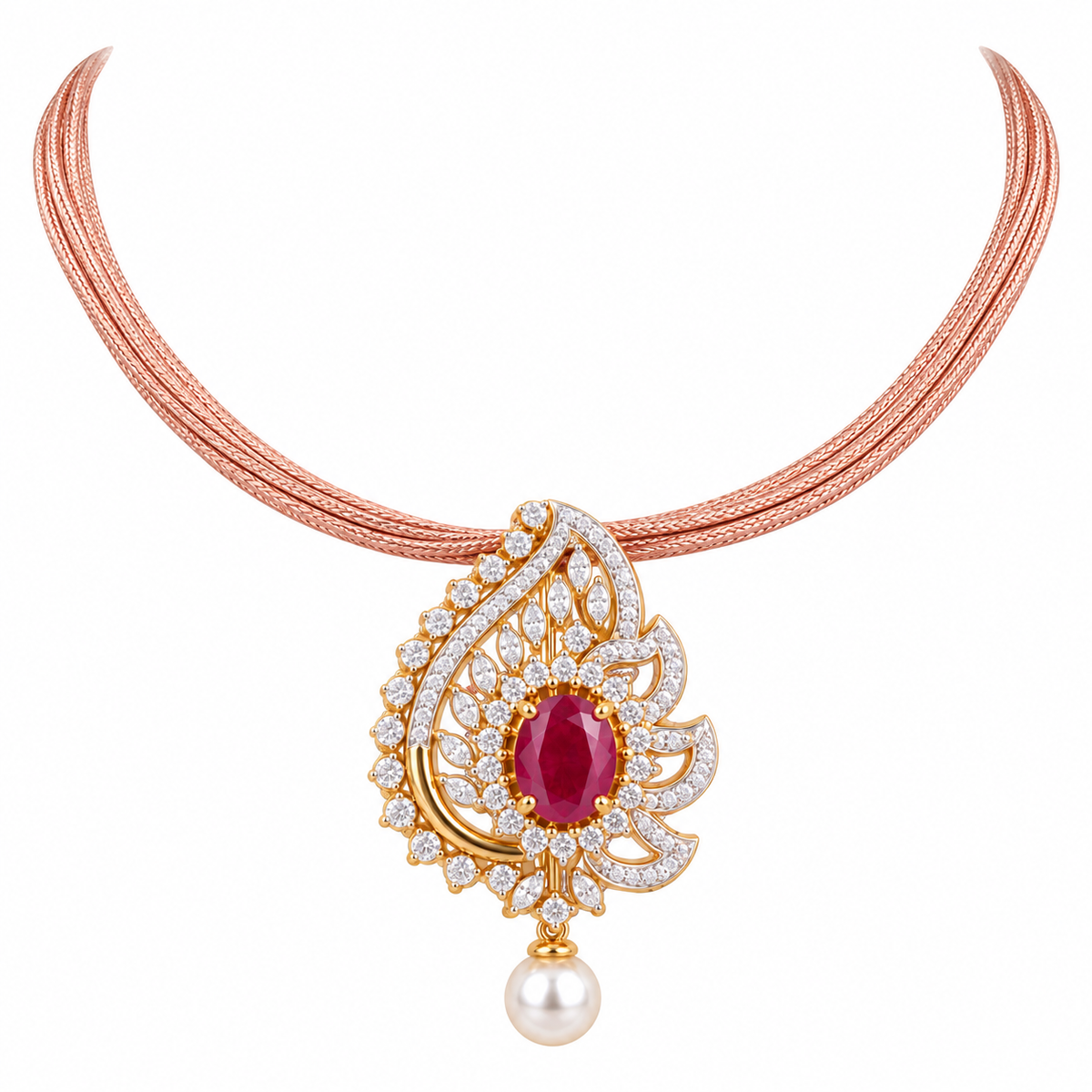 Jahnaviya 18KT Gold Necklace
