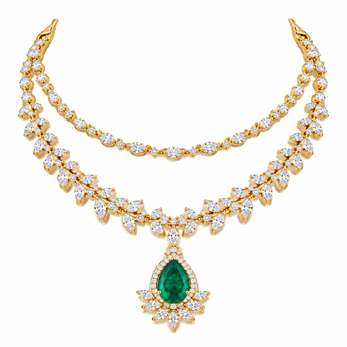 Janhavi 18KT Gold Necklace